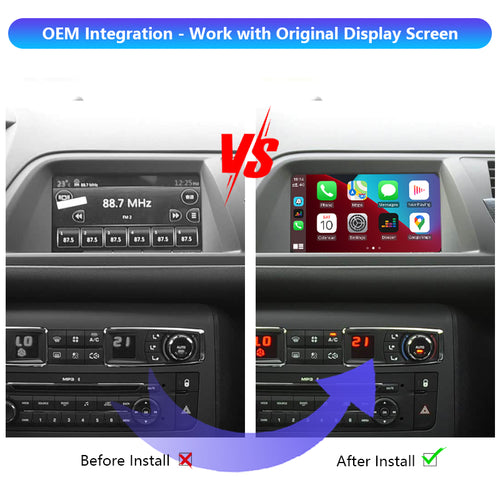 AutoMMI 2014 - 2016 Citroen C3 C4L C-Quatre C5 Wireless Apple CarPlay Android Auto Decoder Module Interface Kit