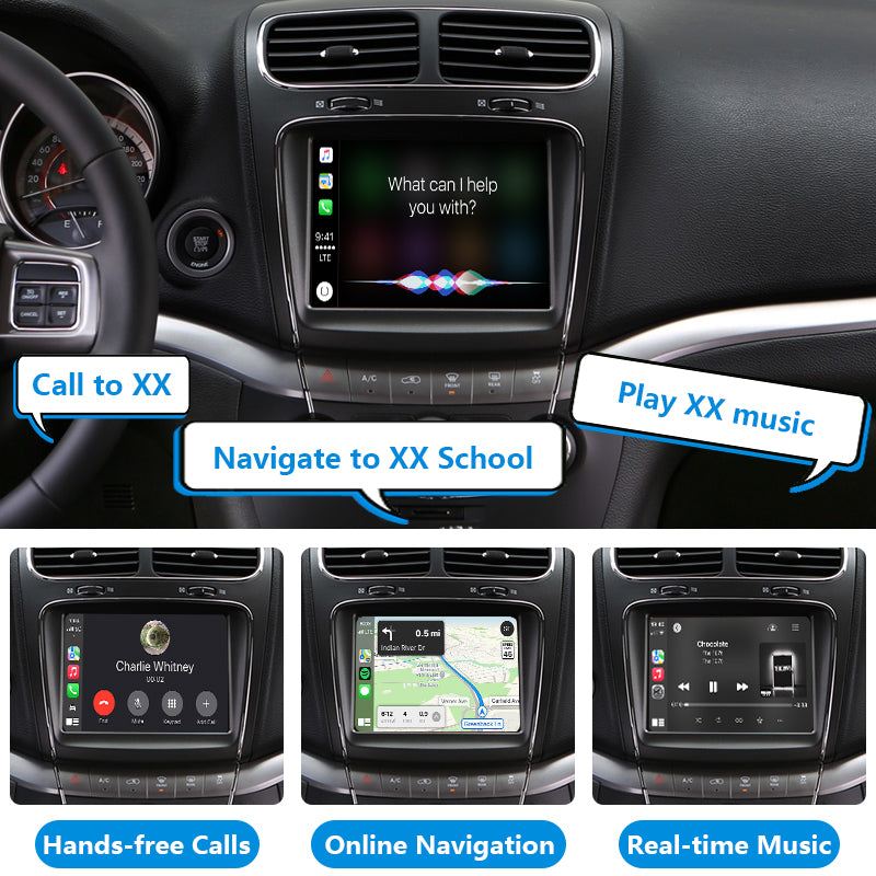 AutoMMI 2013 - 2014 Fiat Freemont Wireless Apple CarPlay Android Auto Decoder Module Interface Kit