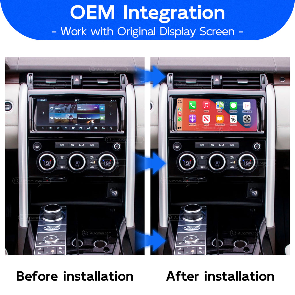 AutoMMI 2017-2019 Land Rover Discovery 5 (10.25 inch screen) Wireless Apple CarPlay Android Auto Decoder Module Interface Kit
