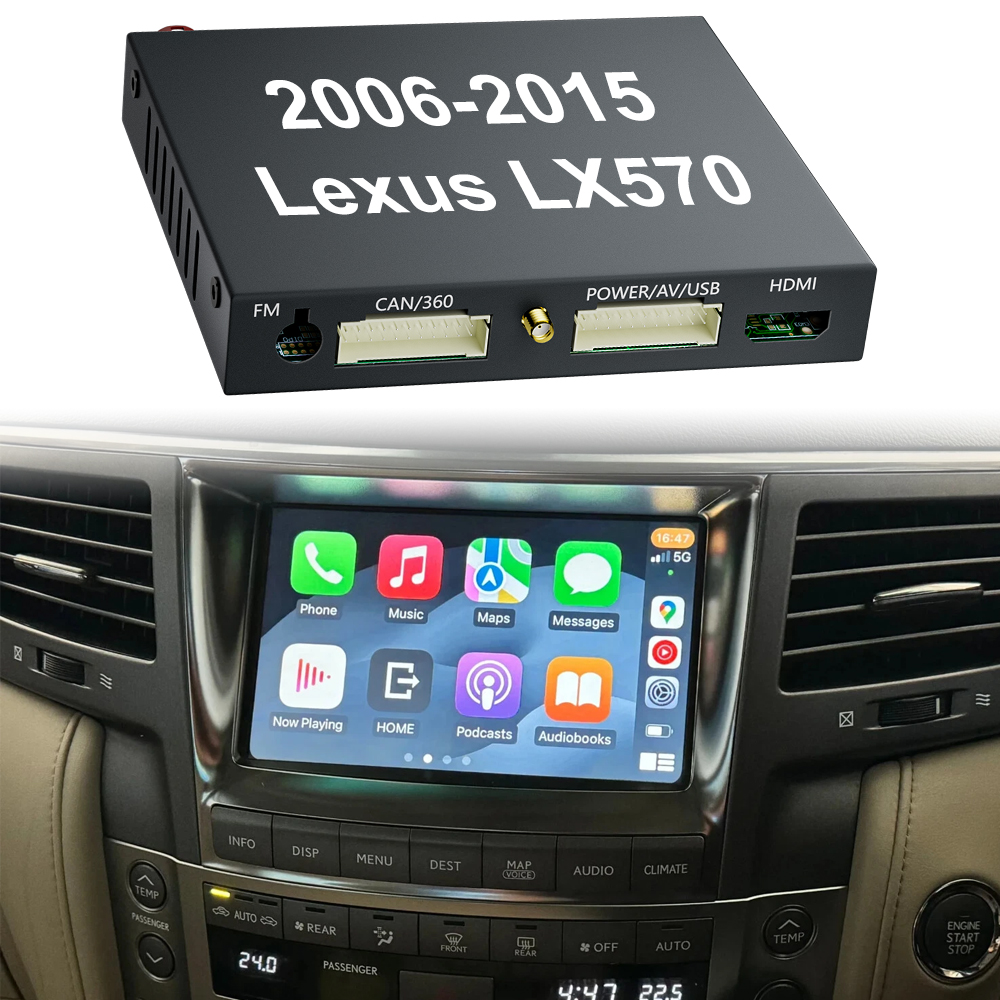 Autommi 2006-2015 Lexus LX570 OEM Head Units wireless Apple CarPlay & Android Auto integration Kits