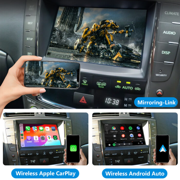 IS F Auto Electronics Wireless Apple Carplay Android Auto Navigation & GPS for Lexus Auto Integration Kits 2006-2010 - Image 5