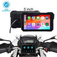 Motorcycle 5 Inch Wireless apple Carplay Android Auto GPS Dashcam Moto Touch Screen with Waterproof IPX8 Vintage Motorbike (Copy)