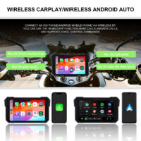 Motorcycle 5 Inch Wireless apple Carplay Android Auto GPS Dashcam Moto Touch Screen with Waterproof IPX8 Vintage Motorbike (Copy) - Image 2