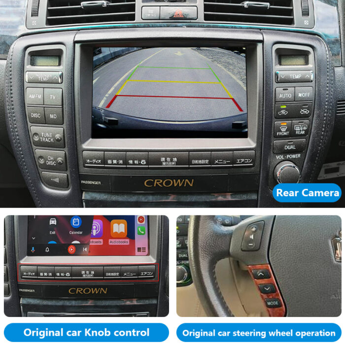 Crown GRS180 GRS181 GRS182 Royal Saloon Wireless Apple CarPlay and Android Auto Integration Kits Car Dvd Player for Toyota Car - Image 4
