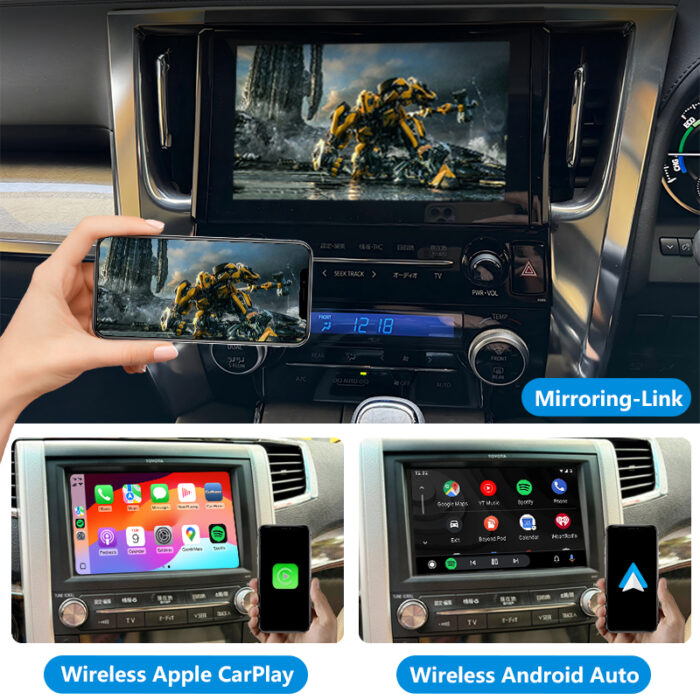 Alphard Vellfire OEM Head Units Wireless Apple CarPlay and Android Auto Integration Kits Car Dvd Player for 2008-2023 Toyota Car - Image 4