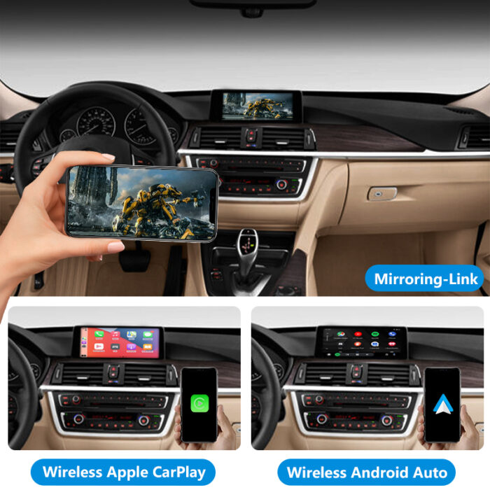 Autommi Wireless Apple CarPlay Android Auto Integration Kit for BMW CIC NBT CCC EVO Original Screen - Image 5