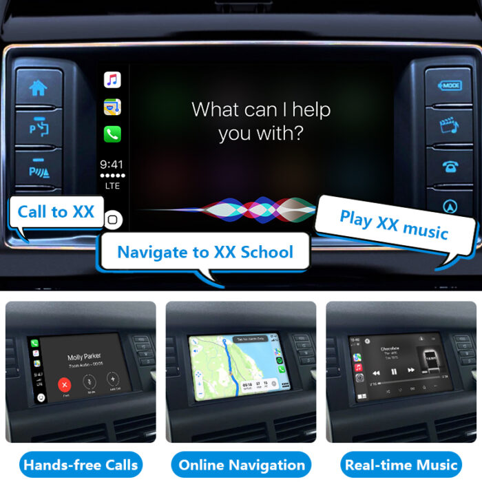Autommi Wireless Apple CarPlay Android Auto Integration Kit for Land Rover Harman 8.8"/Harman 10.25/Bosch 8.8"/Denso Original Screen - Image 3