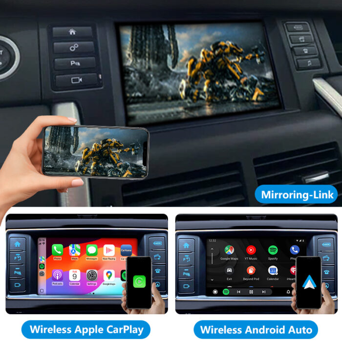Autommi Wireless Apple CarPlay Android Auto Integration Kit for Land Rover Harman 8.8"/Harman 10.25/Bosch 8.8"/Denso Original Screen - Image 5
