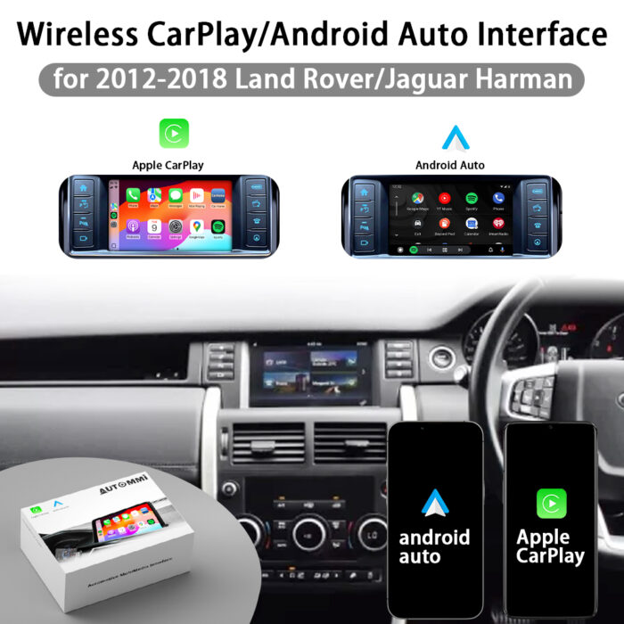 Autommi Wireless Apple CarPlay Android Auto Integration Kit for Land Rover Harman 8.8"/Harman 10.25/Bosch 8.8"/Denso Original Screen - Image 6