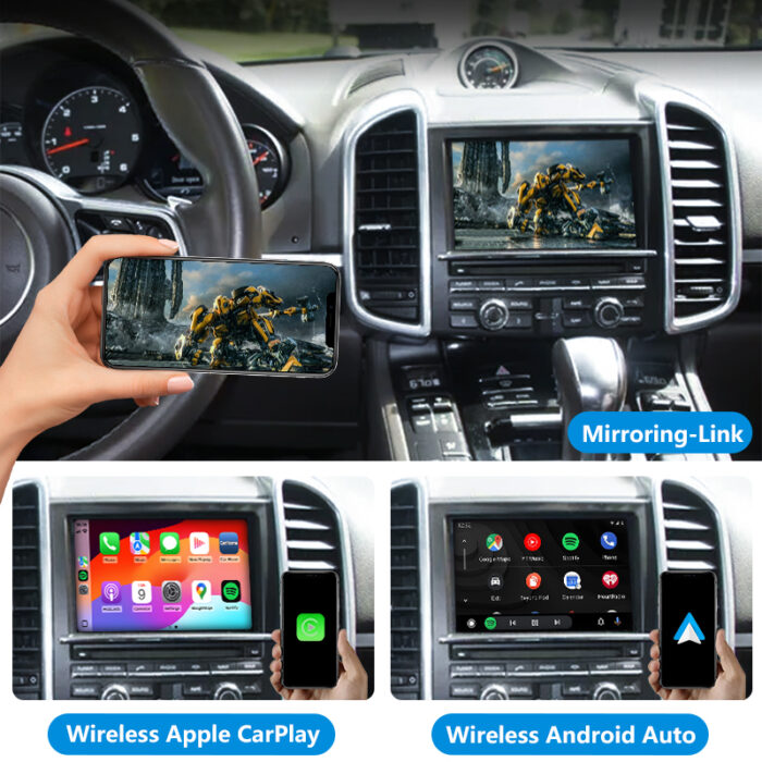 Autommi Wireless Apple CarPlay Android Auto Integration Kit for Porsche PCM3.0/PCM3.1/PCM4.0/CDR3.1 Original Screen - Image 5