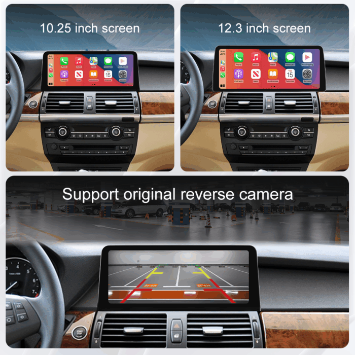 10.25"/12.3" Car Multimedia Touch Screen for BMW 5 Series E60 E61 E63 E90 E91 E92 CIC System Wireless CarPlay Android Auto - Image 4
