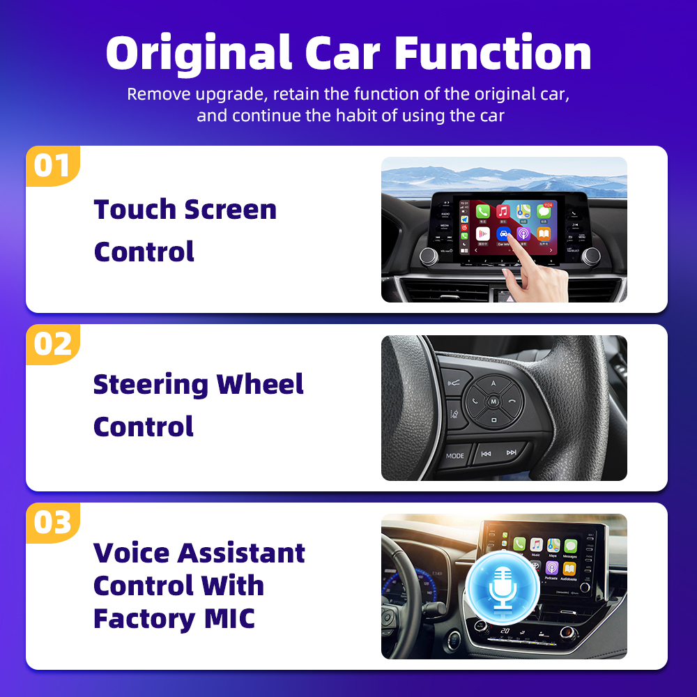 Autommi Manufacturing Wireless Carplay Adapter Dual Connector Smart Carplay Ai Box Support Wireless Carplay Android Auto 2 in 1 - Image 5