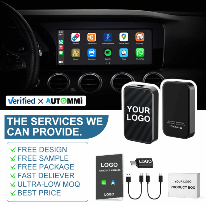 Autommi 2 in 1 Wireless Adapter & CarPlay Wireless Adapter USB for OEM Wired CarPlay for Factory Wired Car Play - Image 3