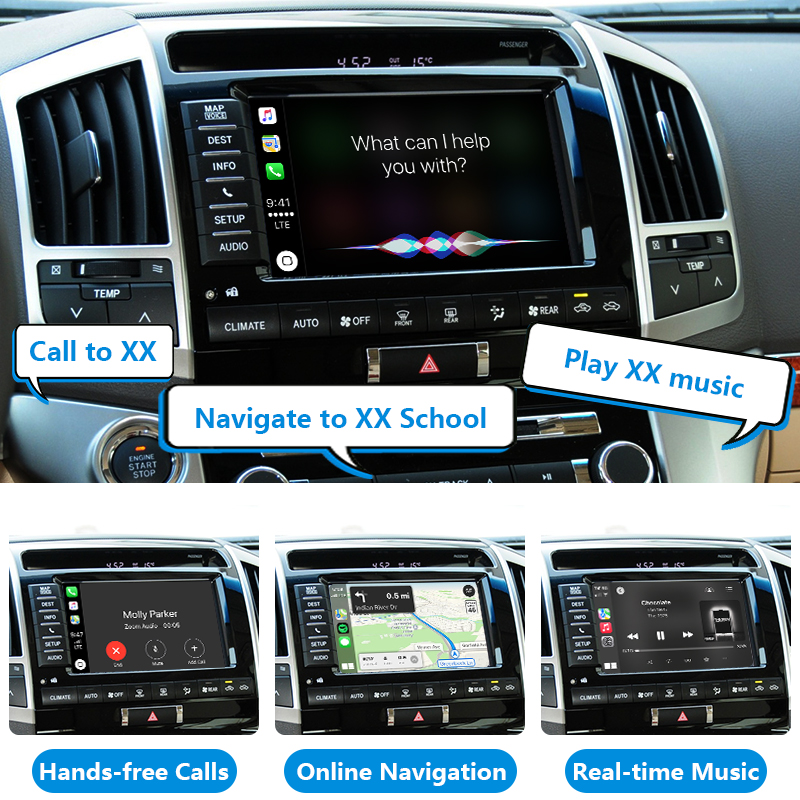 2007-2021 Toyota Land cruiser LC200 Wireless Apple CarPlay & Android Auto Integration Kits - Image 3