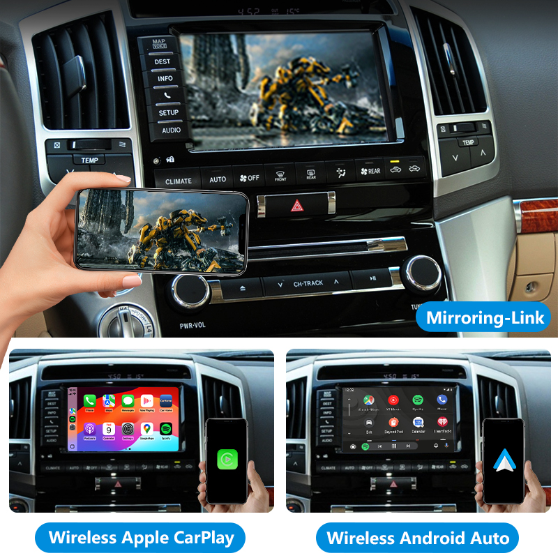 2007-2021 Toyota Land cruiser LC200 Wireless Apple CarPlay & Android Auto Integration Kits - Image 5