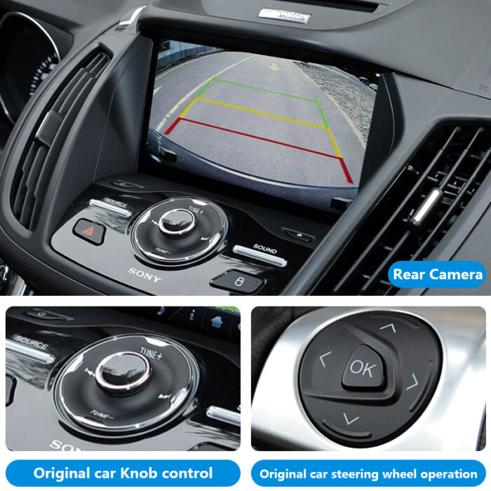 Explorer Escape Focus SYNC2 Auto Electronics Wireless CarPlay and Android Auto Integration for Ford OEM Retrofit Kit 2013 - 2016 - Image 4