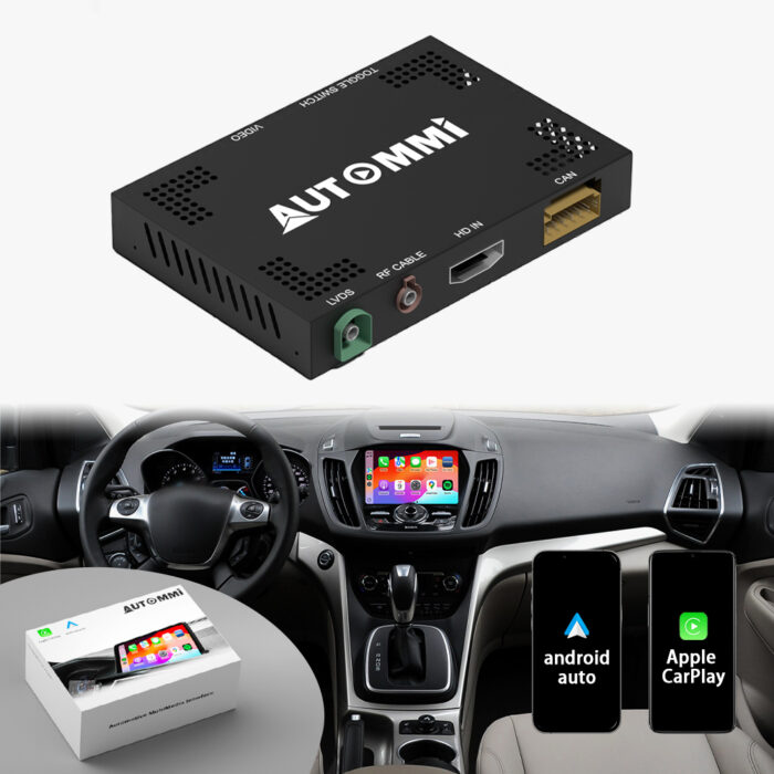 Explorer Escape Focus SYNC2 Auto Electronics Wireless CarPlay and Android Auto Integration for Ford OEM Retrofit Kit 2013 - 2016 - Image 2