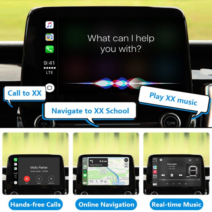 Explorer Escape Focus SYNC Upgrade Kit Wireless CarPlay and Android Auto Integration Auto Electronics for 2017-2019 Ford CarPlay Module - Image 3