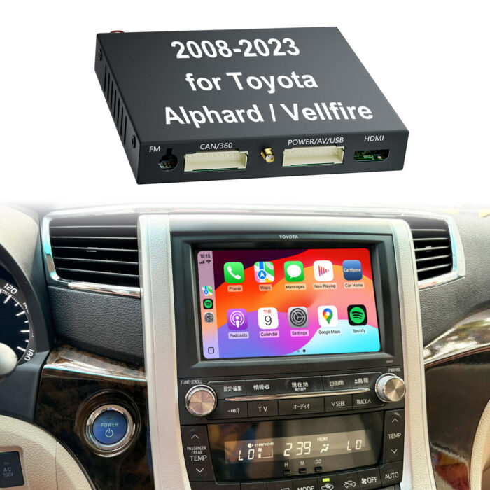 Alphard Vellfire OEM Head Units Wireless Apple CarPlay and Android Auto Integration Kits Car DVD Player for 2008-2023 Toyota Car