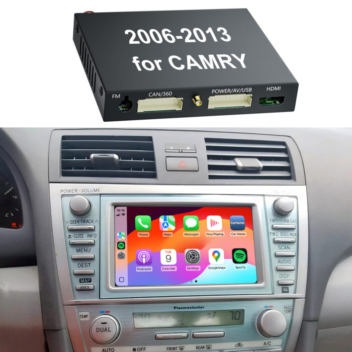 CAMRY Car Radio Wireless Apple CarPlay and Android Auto Integration Kits Car DVD Player for 2006-2013 Toyota Camry Car