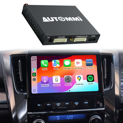 Z66T/ZA4T/Y66T/Z68T /Y68T/Y64T/W66T/W68T Wireless Apple CarPlay and Android Auto Integration Kits Car DVD Player for 2015-2019 Toyota Alphard Vellfire Car