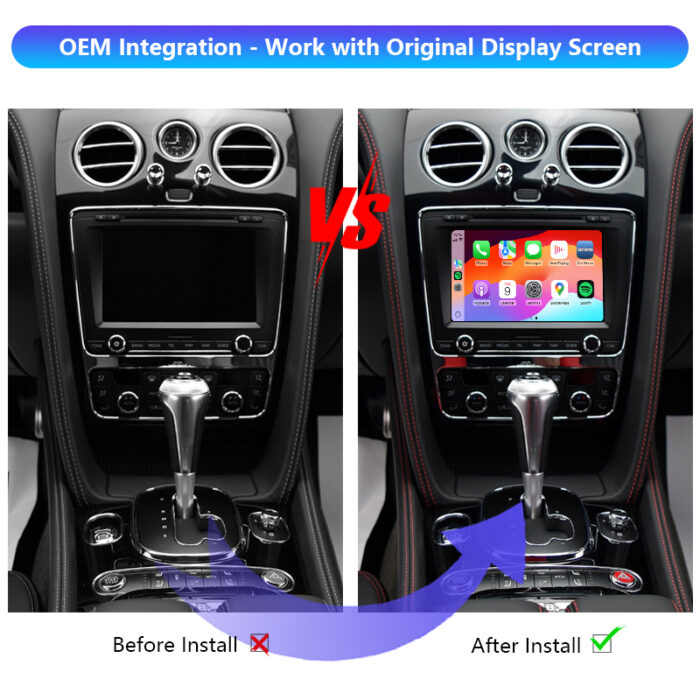 Continental Auto Electronics Wireless CarPlay Adapter Android Auto Interface Module Box for 2012 - 2019 Bentley - Image 2