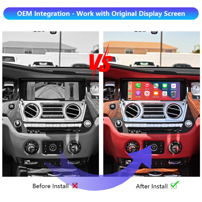 Dawn Auto Electronics Upgrade Wireless CarPlay Adapter Android Auto Interface Module Box for 2016 - 2018 Rolls-Royce - Image 2