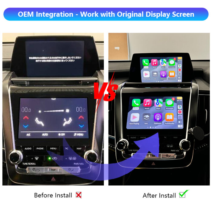 2018-2021 Crown S220 ARS220 AZSH20 AZSH21 GWS224 Original Head Units Wireless Apple CarPlay and Android Auto Integration Kits for Toyota - Image 2