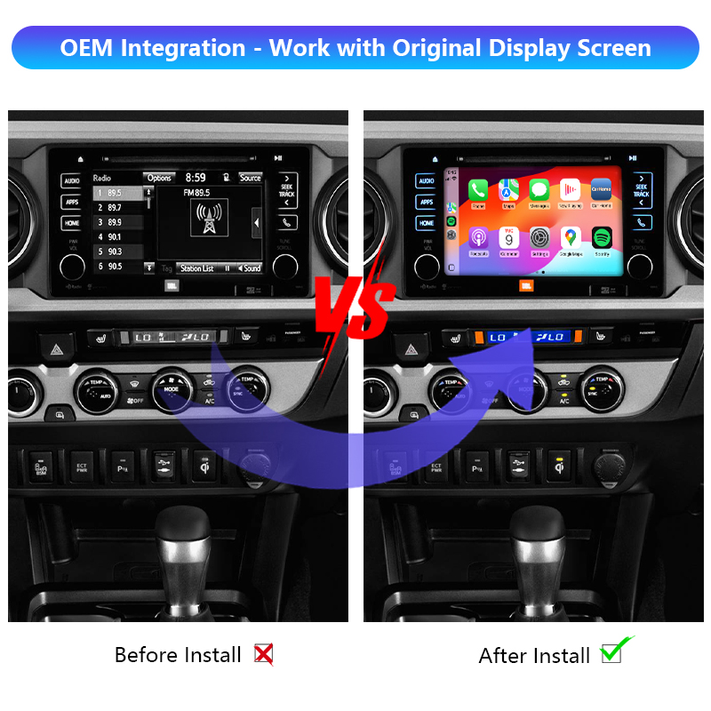 2017-2019 Toyota Tacoma Review Original Head Units Wireless Apple CarPlay and Android Auto Integration Kits - Image 3