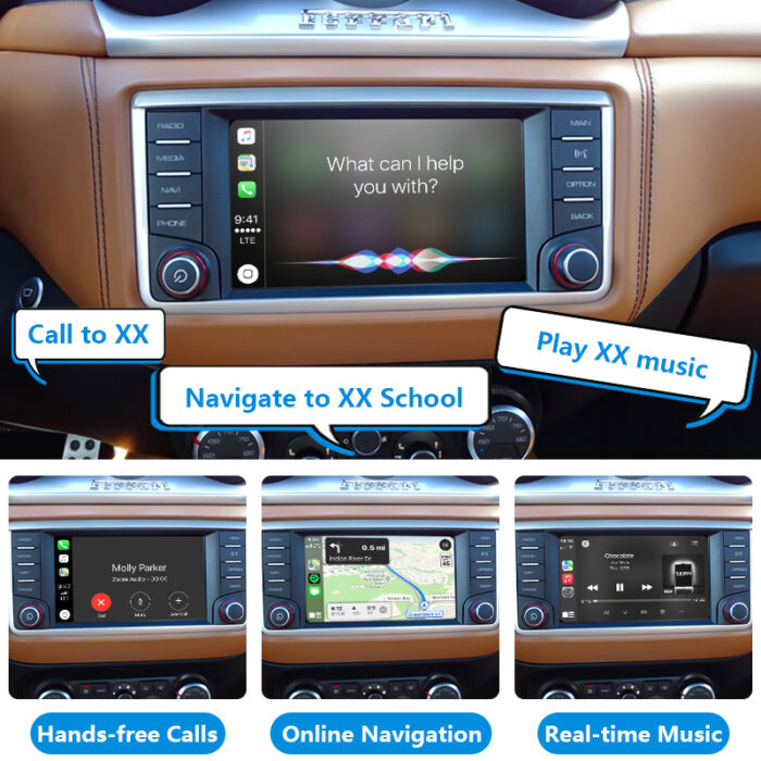Fast Delivery USB Portable Mirror Link Navigation Car Player Wireless Android Auto Carplay Module for 2015 Ferrari California T - Image 3