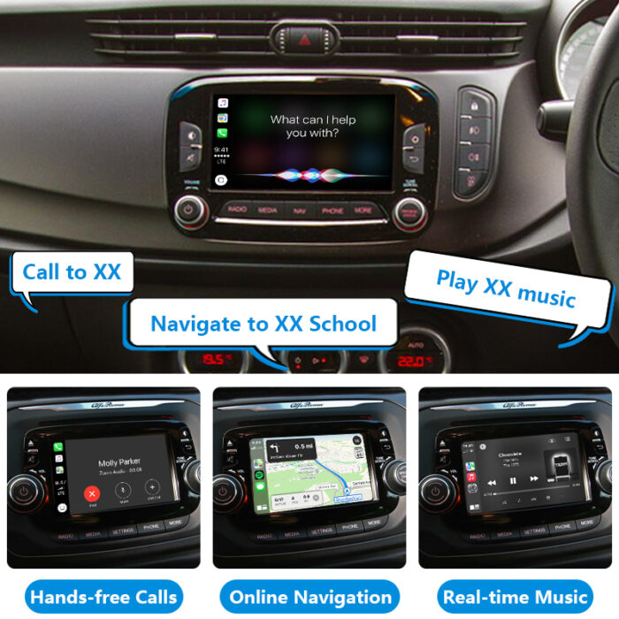 Glulietta Auto Electronics OEM Retrofit Kit Wireless CarPlay Android Auto Interface Module Box for Alfa Romeo - Image 4