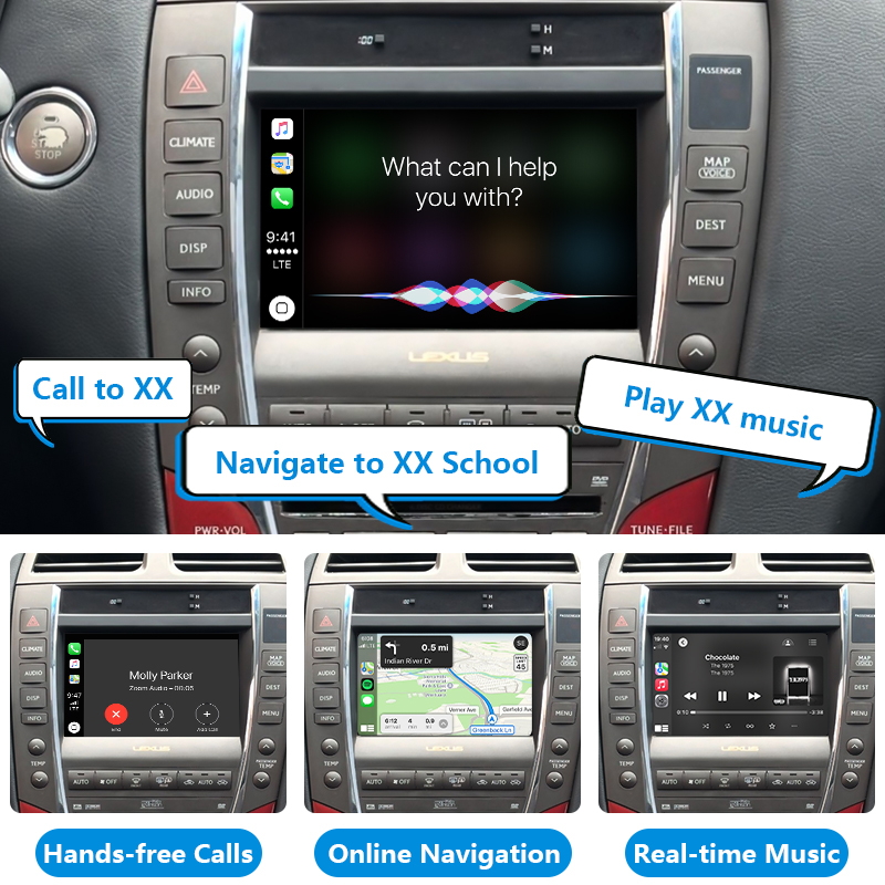 2008 Lexus ES350 OEM Head Units Wireless Apple CarPlay & Android Auto Module Integration Kits - Image 3