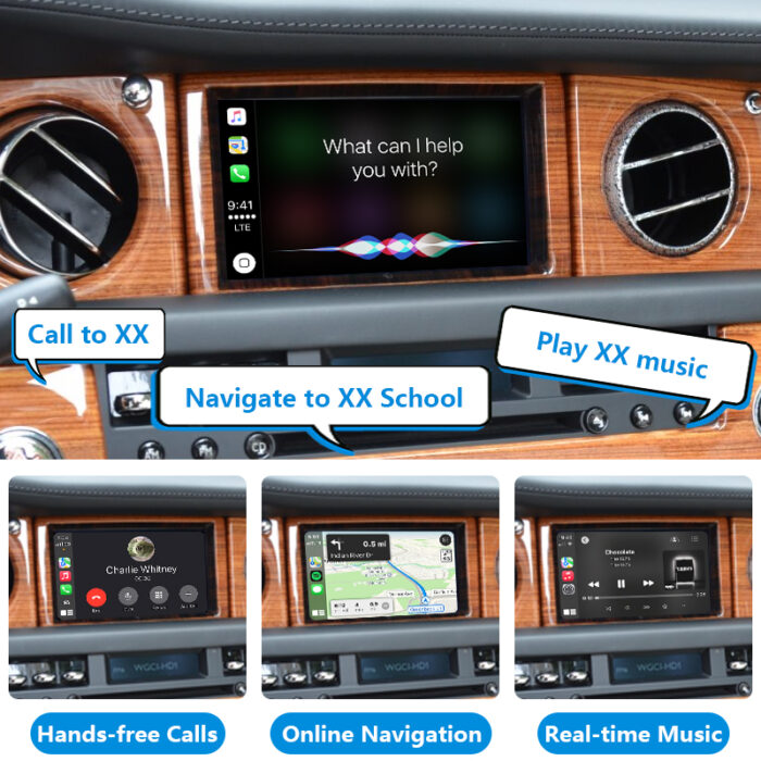 Cullinan Phantom Auto Electronics Upgrade Wireless CarPlay Adapter Android Auto Interface Module Box for 2009 - 2016 Rolls-Royce - Image 3