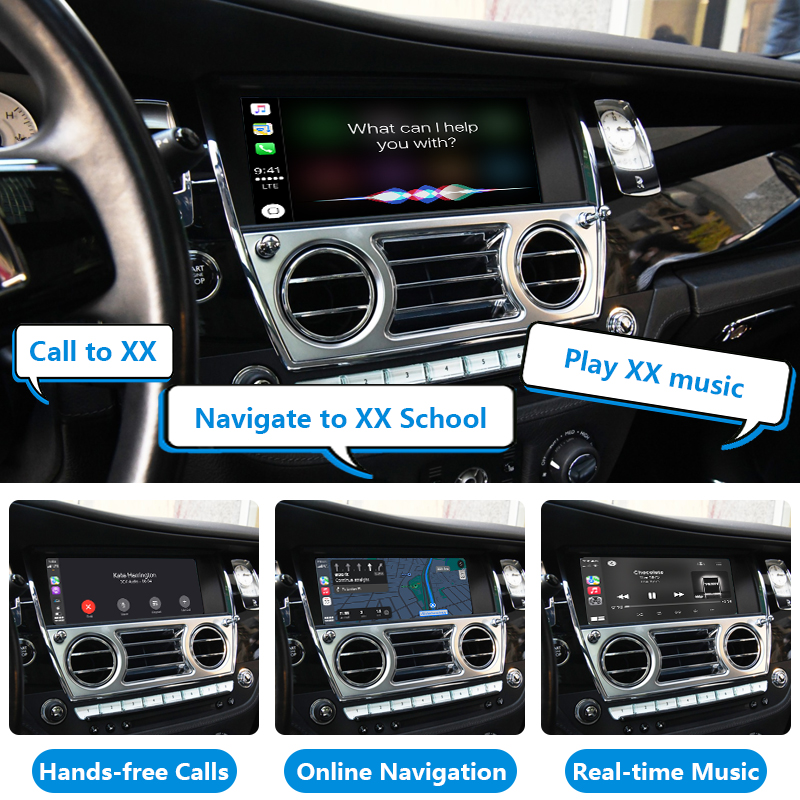 Gusto Auto Electronics Upgrade Wireless CarPlay Adapter Android Auto Interface Module Box for 2015 - 2018 Rolls-Royce - Image 3