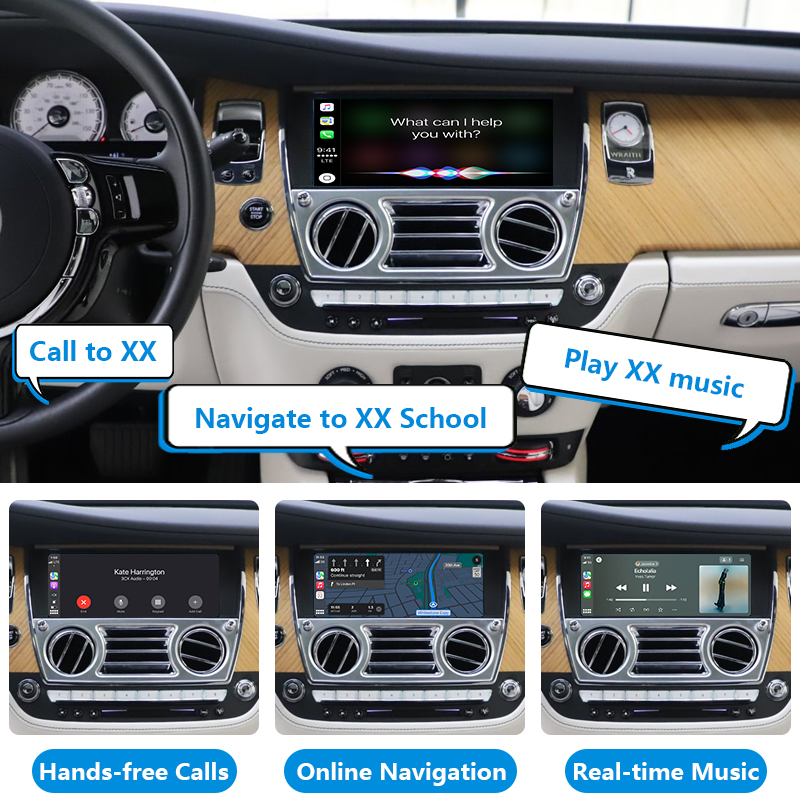 Wraith Auto Electronics Upgrade Wireless CarPlay Adapter Android Auto Interface Module Box for 2013 - 2015 Rolls-Royce - Image 3