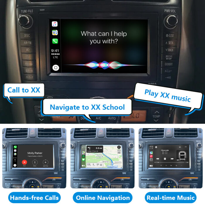 2006-2012 Blade OEM Head Units Wireless Apple CarPlay Android Auto Integration Kits Car DVD Player for Toyota Car - Image 3