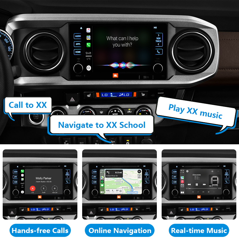 2017-2019 Toyota Tacoma Review Original Head Units Wireless Apple CarPlay and Android Auto Integration Kits - Image 4