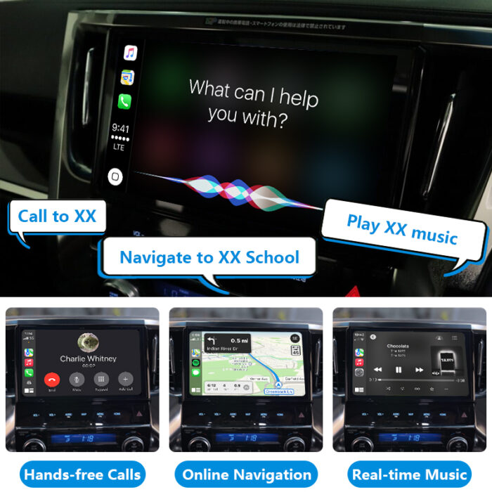 Z66T/ZA4T/Y66T/Z68T /Y68T/Y64T/W66T/W68T Wireless Apple CarPlay and Android Auto Integration Kits Car DVD Player for 2015-2019 Toyota Alphard Vellfire Car - Image 4