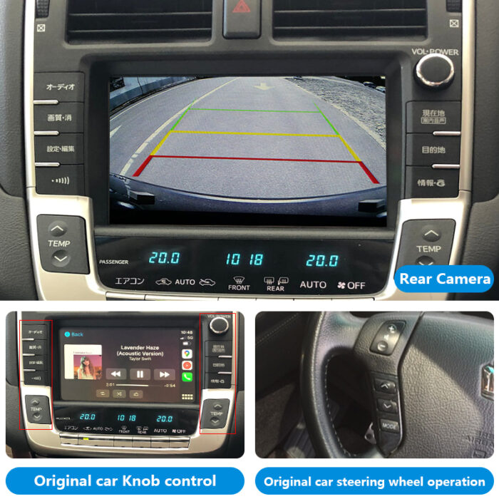 Crown Auto Electronics Majesta URS206 Wireless Apple CarPlay Android Auto Integration Kits Car DVD Player for 2008-2012 Toyota - Image 5