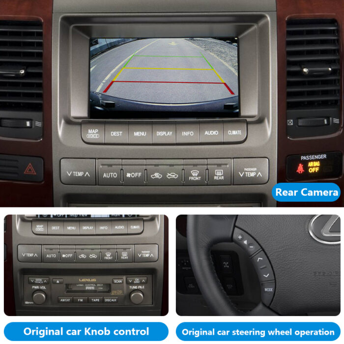 2006-2008 GX470 Wireless Apple CarPlay Android Auto Mirror Link Retrofit Integration Kit Car DVD Player for Lexus GX470 CarPlay - Image 4