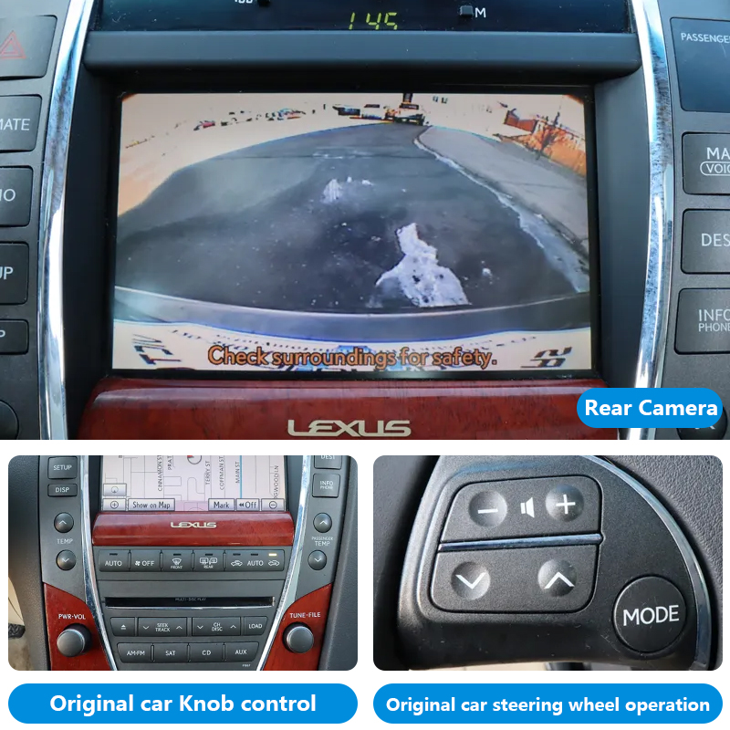 Autommi 2009-2012 Lexus ES350 OEM Head Units Wireless Apple CarPlay & Android Auto Integration Kits - Image 4