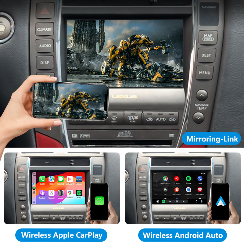 2008 Lexus ES350 OEM Head Units Wireless Apple CarPlay & Android Auto Module Integration Kits - Image 5