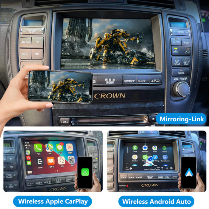 Crown Auto Electronics GRS184 OEM Head Units Wireless Apple CarPlay Android Auto Integration Kits Car DVD Player for Toyota Car - Image 5