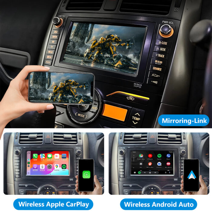 2006-2012 Blade OEM Head Units Wireless Apple CarPlay Android Auto Integration Kits Car DVD Player for Toyota Car - Image 5