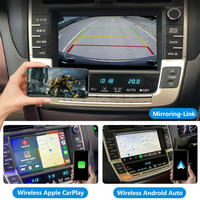 Crown Auto Electronics Majesta URS206 Wireless Apple CarPlay Android Auto Integration Kits Car DVD Player for 2008-2012 Toyota - Image 2
