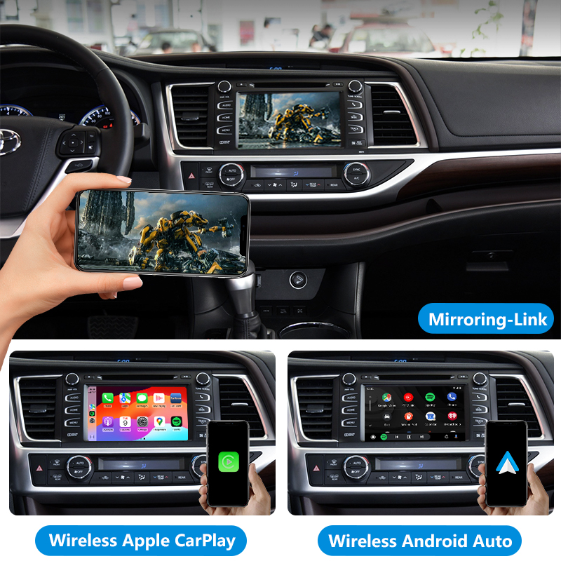 2015-2019 Toyota Kluger Original Head Units Wireless Apple CarPlay and Android Auto Integration Kits - Image 5