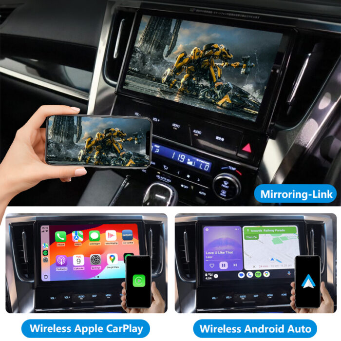 Z66T/ZA4T/Y66T/Z68T /Y68T/Y64T/W66T/W68T Wireless Apple CarPlay and Android Auto Integration Kits Car DVD Player for 2015-2019 Toyota Alphard Vellfire Car - Image 3