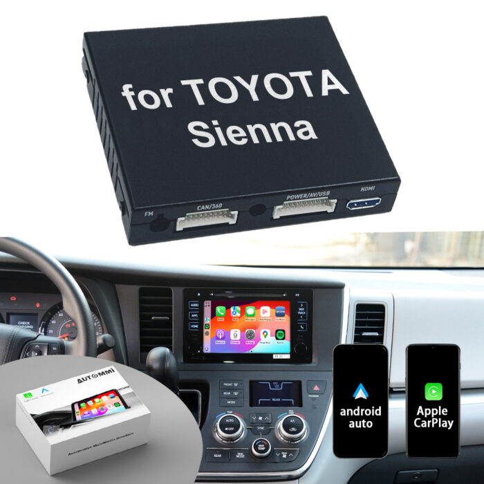 2015-2017 Sienna Auto Electronics Apple Wireless CarPlay Module Android Auto Integrated Navigation & GPS for Toyota Auto Integration Kits